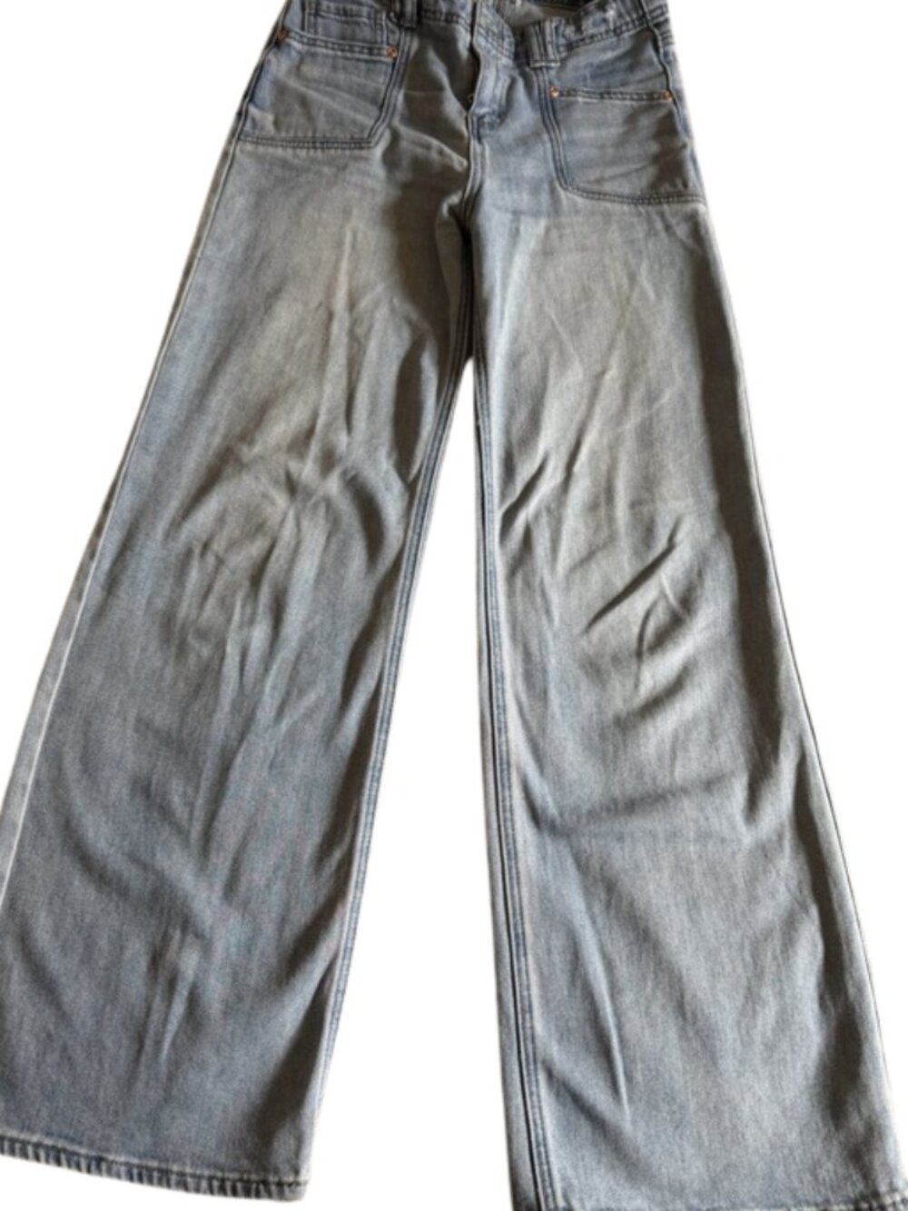 💙✨ TRACTR Girls’ Wide-Leg Jeans – Size 12Y ✨